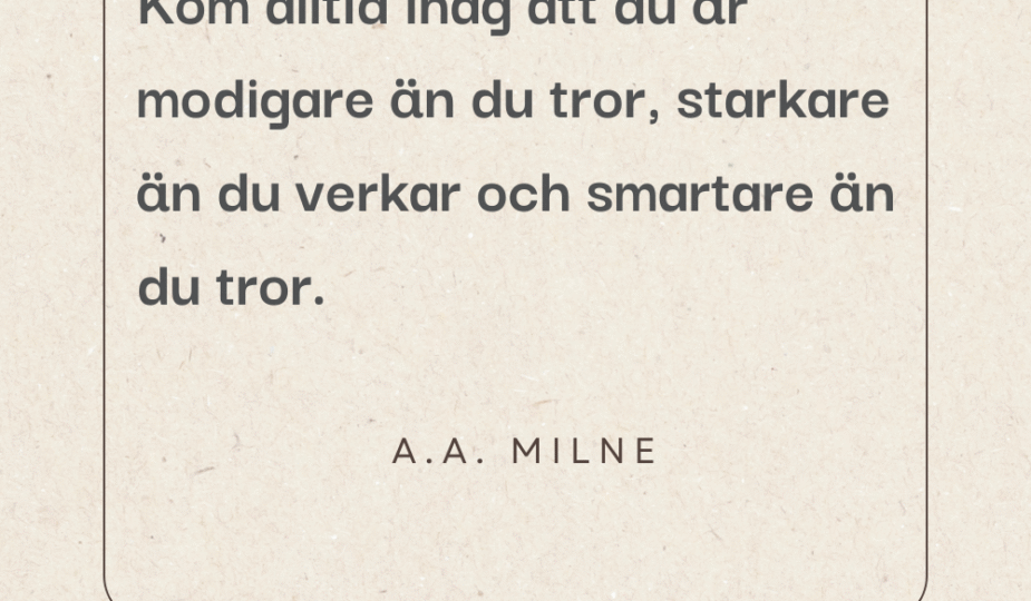 Citat från A.A. Milne